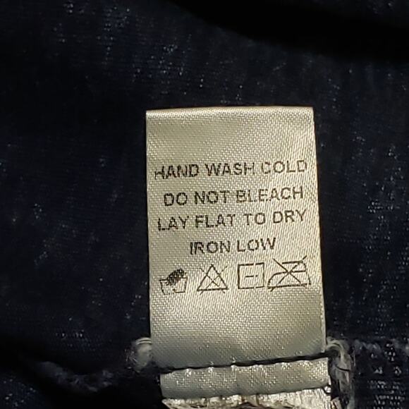 White Birch Acid Wash Denim Ruffle Tiered Flutter Mini Dress XL Layered Grunge - Picture 8 of 12